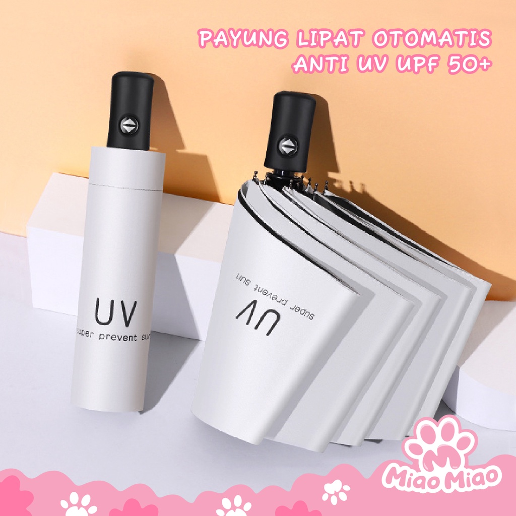 [UPF 50+] Payung Lipat Otomatis Anti UV - Payung Hujan Foldable