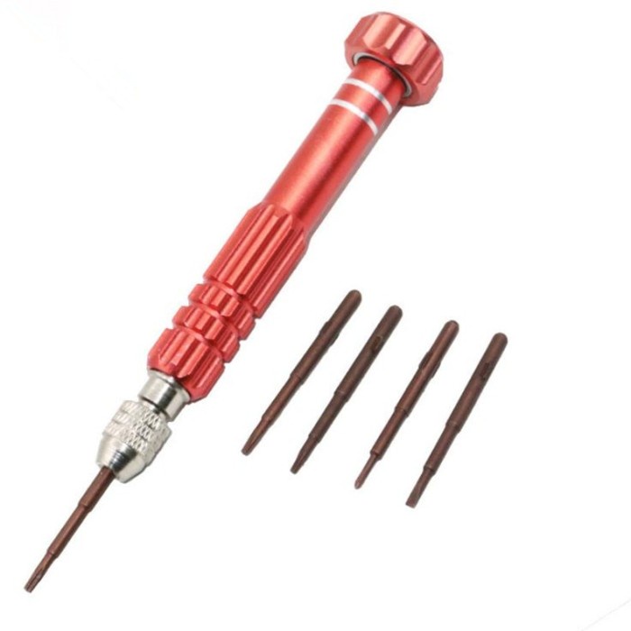 TELIJIA TE-671 Obeng Set Reparasi HP 5 in 1 Screwdriver Smartphone