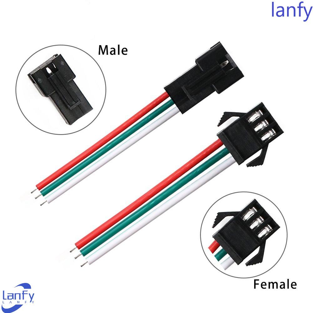 Lanfy LED Konektor Las Free SM 2 3 4 5 6pin Kabel Elektronik Garis Docking Pria Wanita 22AWG Terminal Penyambung Kawat Pria Wanita