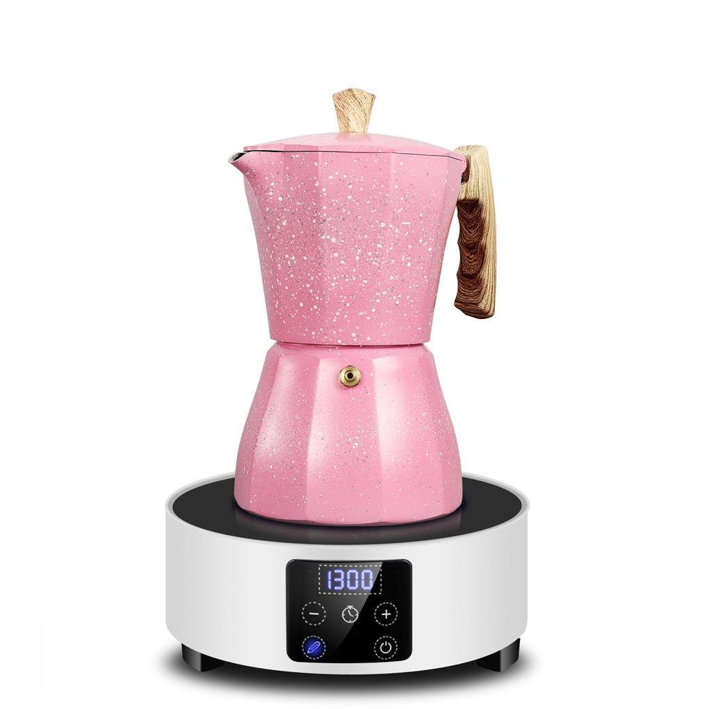 150 /300ml Pembuat Kopi Aluminium Ala Itali Moka Pot Classic Kettle Percolator Stovetop Alat Rumah Outdoor Cafe