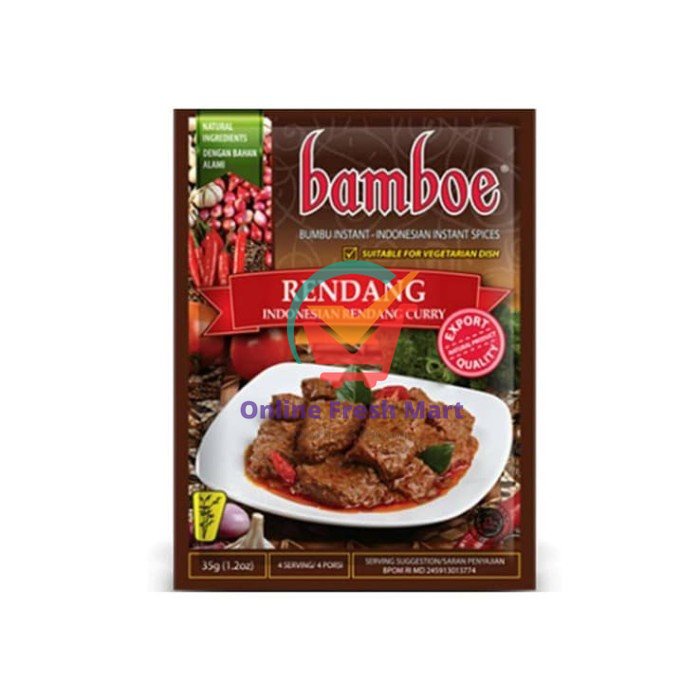 

Bamboe Bumbu Rendang 35 gr - Online Fresh Mart Denpasar