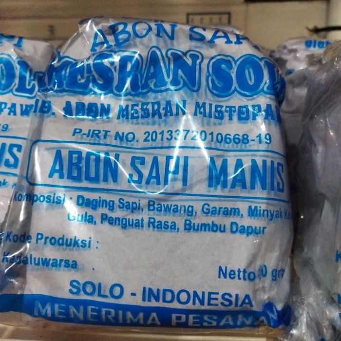 

N.E.W Abon Sapi MESRAN Solo - Manis