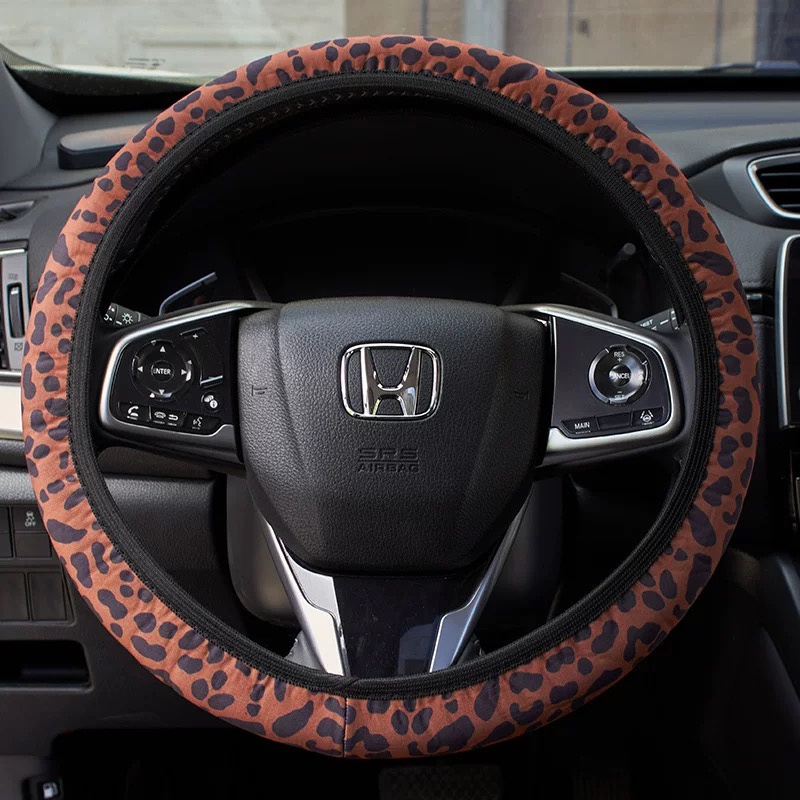 Cocok Untuk Melindungi Setir Mobil Sarung Kulit Dengan Berlian Imitasi fashionable car steering wheel leather cover