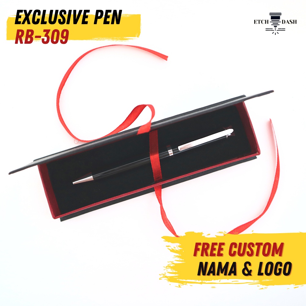 

Pulpen Metal Promosi Ribbon Box | Souvernir Pen Corporate - Exclusive Pen RB-309