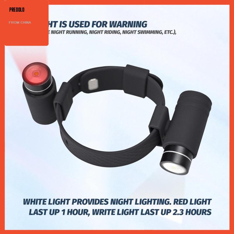 [Predolo] Senter LED USB Charging Flashlight Torch Untuk Menjalankan Peralatan Memancing