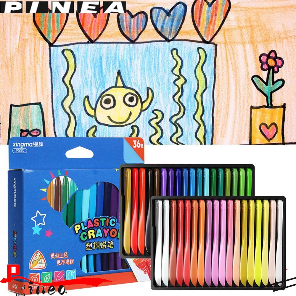 Nanas12 /18 /24 /36 Warna Crayon Murid Dapat Dihapus Alat Tulis Alat Lukis Bisa Dicuci