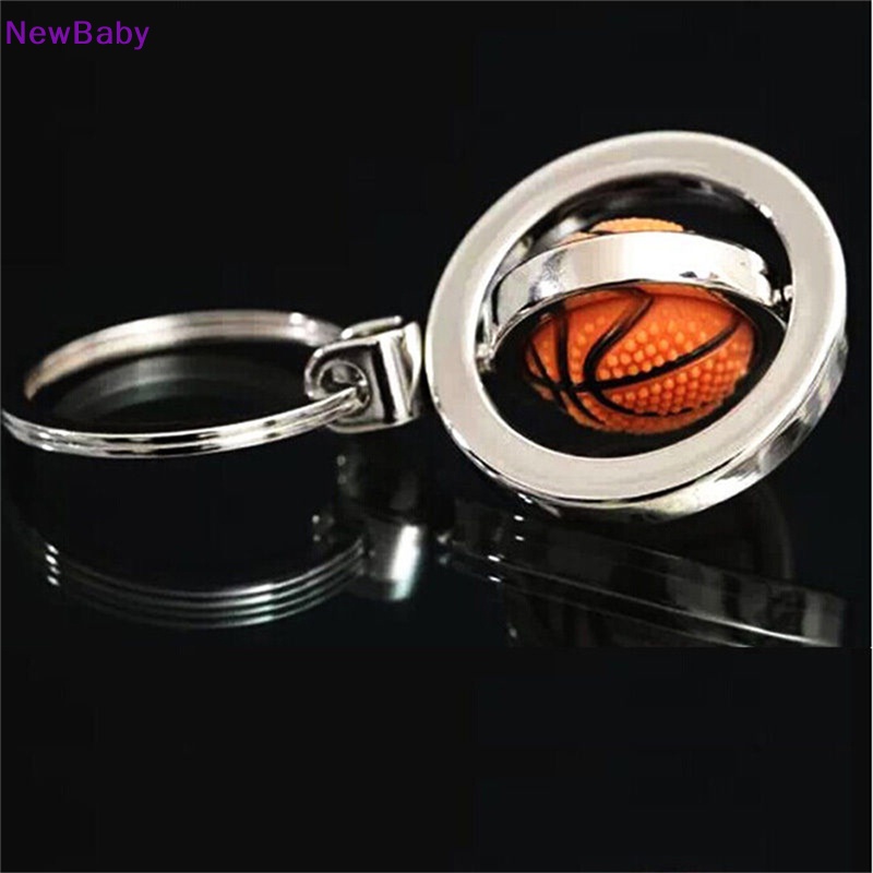 Newbaby 3D Sports Rotag football soccer Gantungan Kunci Keyring Gantungan Kunci Ring Key Fob ball ID