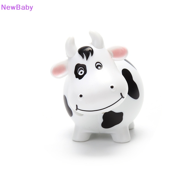 Newbaby LED Cow Sapi Gantungan Kunci Keyring Mainan Anak Plastik Tas Mobil Gantung Liontin ID