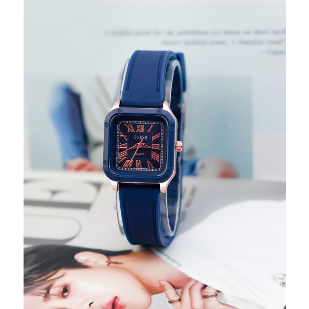 BAJ Jam Tangan Quartz Strap PU Analog Casual Gaya Retro Wanita &amp; Pria Ulzzang Watch Korean Fashion RM091