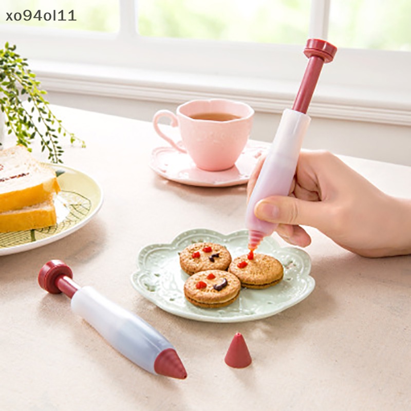 Xo Silicone Food Wrig Pen cookie Icing Piping Pastry Nozel Aksesoris Dapur OL