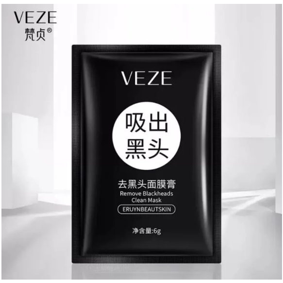 [FS] VENZEN Blackhead Removal Clean Activated Charcoal Mask Masker Hitam Komedo VE002