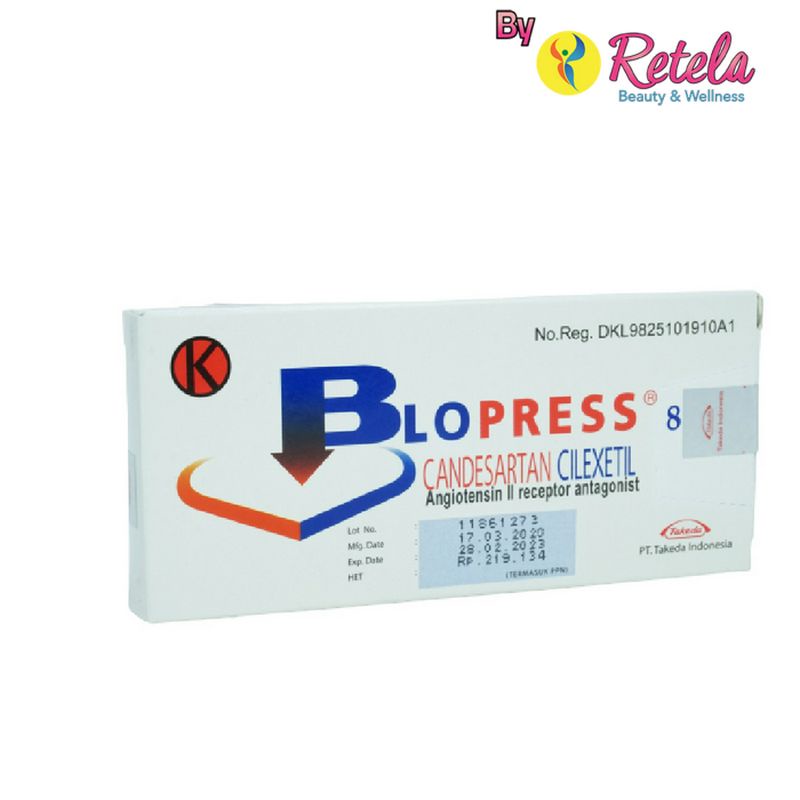 BLOPRESS 8MG 1 STRIP 7 TABLET