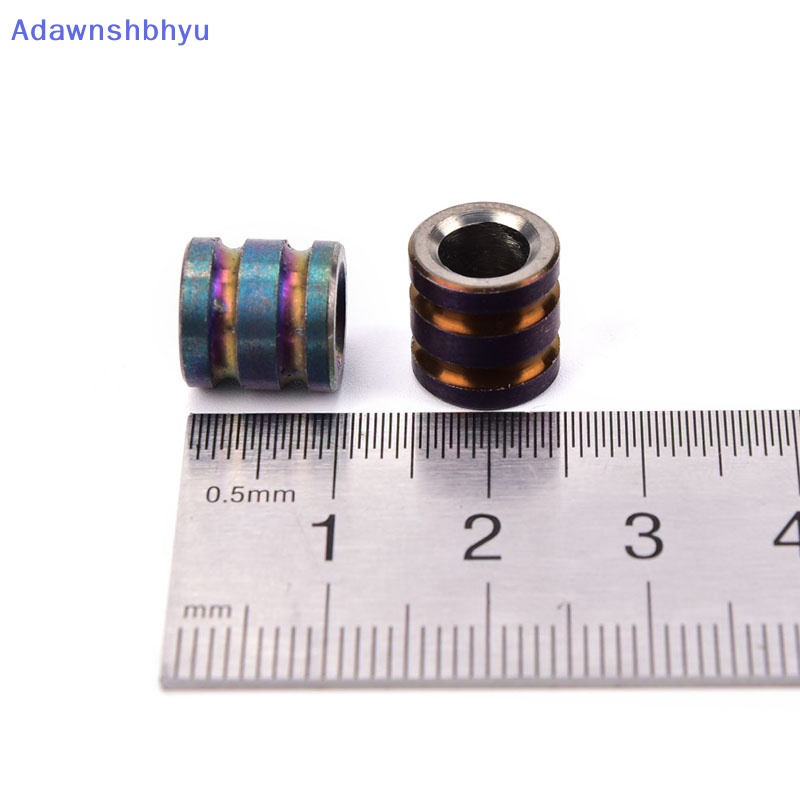 Adhyu Titanium Alloy Beads Paracord Beads Outdoor Parasut Cord Gadget ID