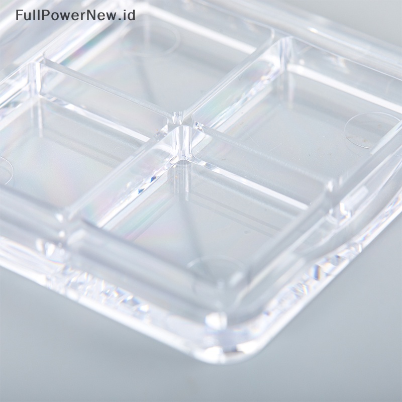 Power Nail Tip Box4 /9 Grids Tempat Penyimpanan Kosong Nail Art Organizer Container Box ID