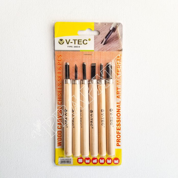 

Alat pahat / Alat cukil / Wood Carving set 6 pcs