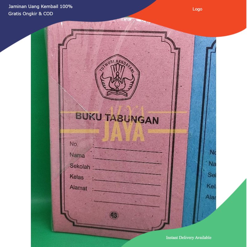 Buku Tabungan Anak Sekolah 1 Pack 100 Buku