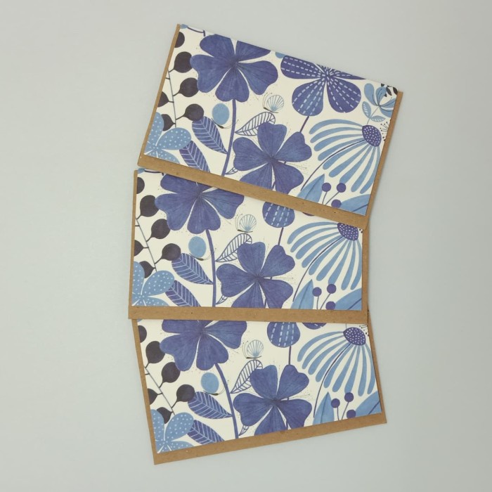 

Kartu Ucapan Mini Flower Blue Kamalika Artprints