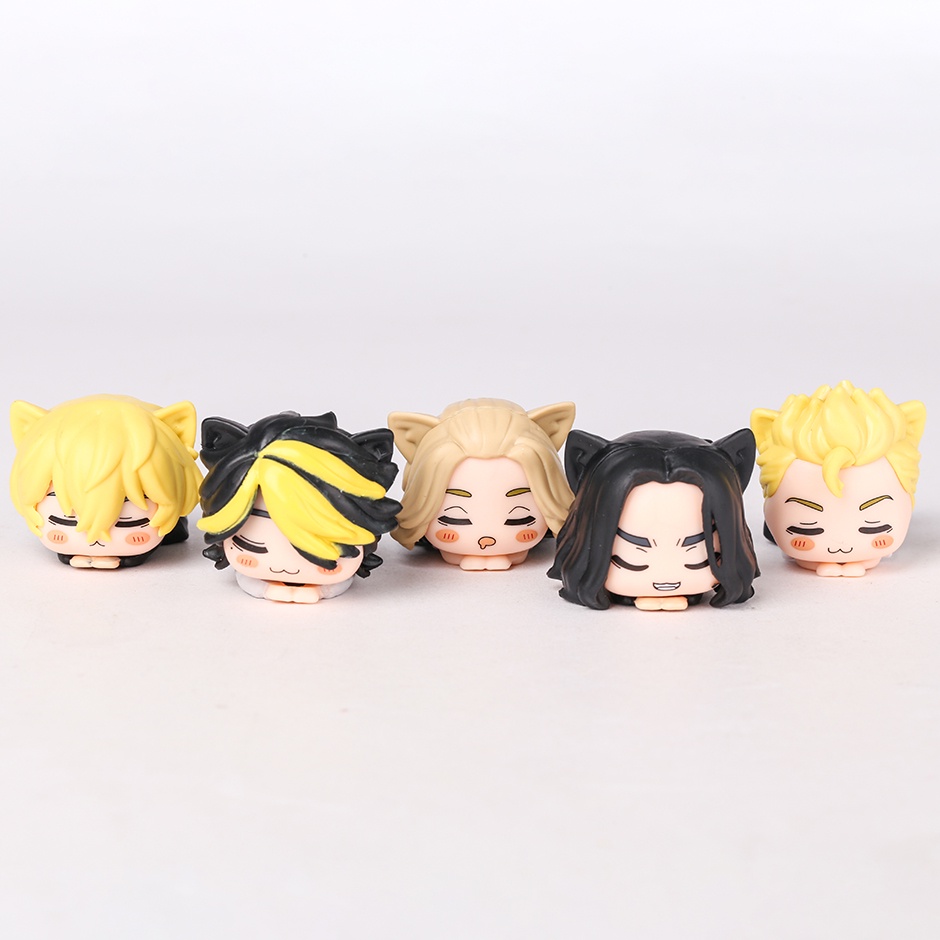 Mainan Model Boneka Tokyo Revengers Sleep Squad Series Takemichi Manjiro Kazutora Anime Action Figure Model Toys 5Pcs /Set