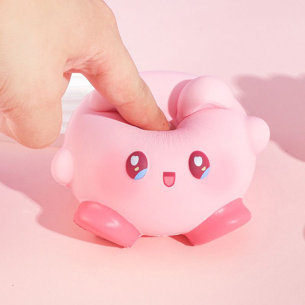 Mainan Dekompresi Bobbi Rebound Lambat Merah Muda Boneka Anak Lucu Kreatif Pencet Mainan Hadiah Teman