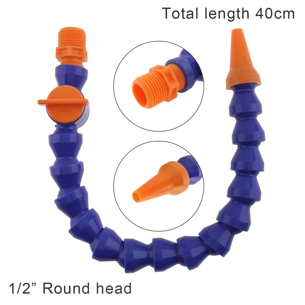 Nozzle Flat/Roundtabung Pendingin Minyak Air Flexible Bahan Plastik Dengan Saklar Untuk Mesin CNC/Milling/Bubut