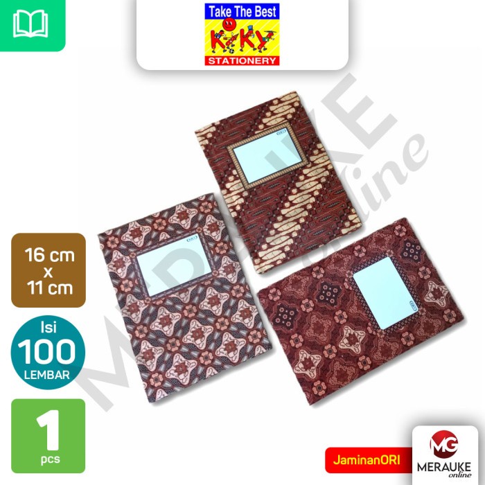 

Hard Cover KIKY A6 Octavo 100 Lembar