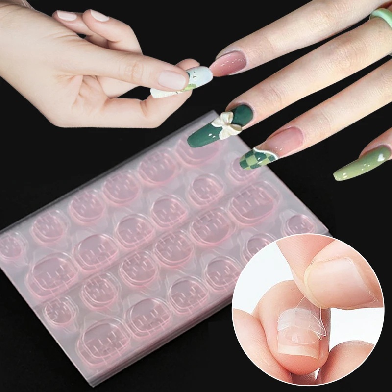 [Harga Grosir] 1pc Lem Jelly Kuku Palsu Yang Dapat Dipakai/Stiker Lem Viscose Yang Dapat Dilepas/Tempelan Dua Sisi/Lem Kuku Perekat Tinggi/DIY Manicure Tools/Aksesoris Kuku
