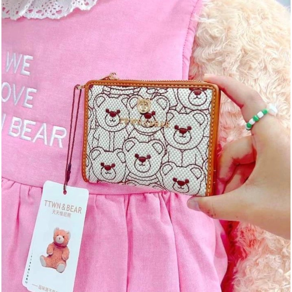 TTWN BEAR Mini Wallet TT 2437 original 100%