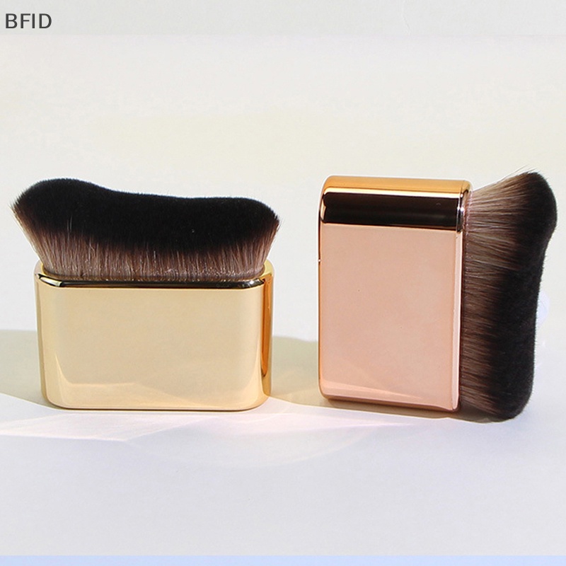 [BFID] 1pc Kuas Makeup Foundation Siku Besar Cairan Bronzer Make up brushes Wavy [ID]