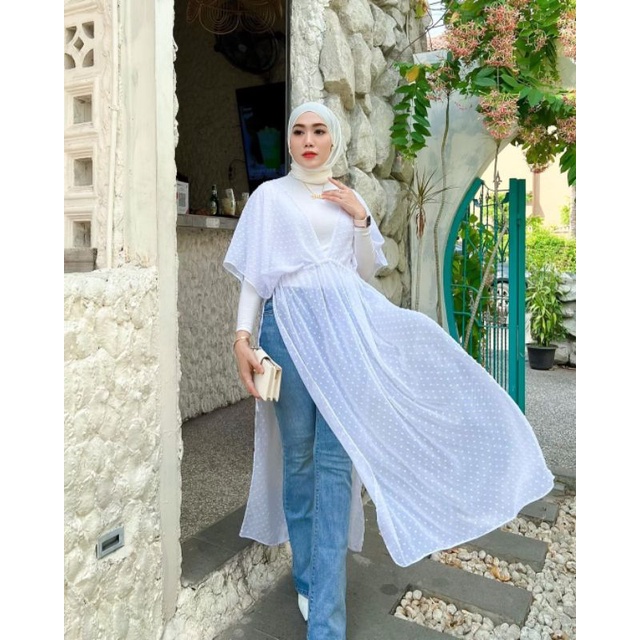Outer tile muat dari S-XXL / outer tunik