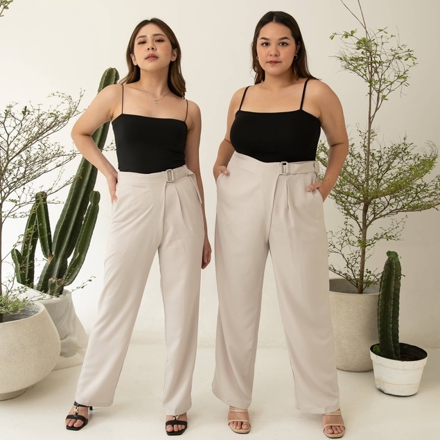 [Ms Daisy x Jourimanzky] Chic belted pants / Celana Panjang Wanita / Kulot / Culotte