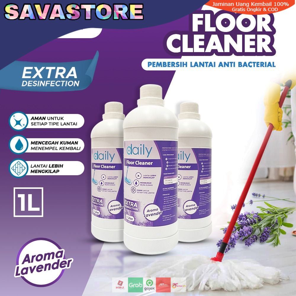 DAILY FLOOR CLEANER - CAIRAN PEMBERSIH LANTAI EXTRA DESINFEKTAN 1 LITER