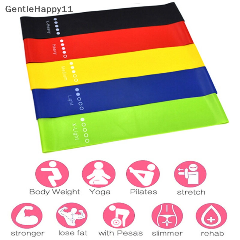 Gentlehappy Elastic Resistance Loop Band Gym Yoga Latihan Fitness Workout Stretch id