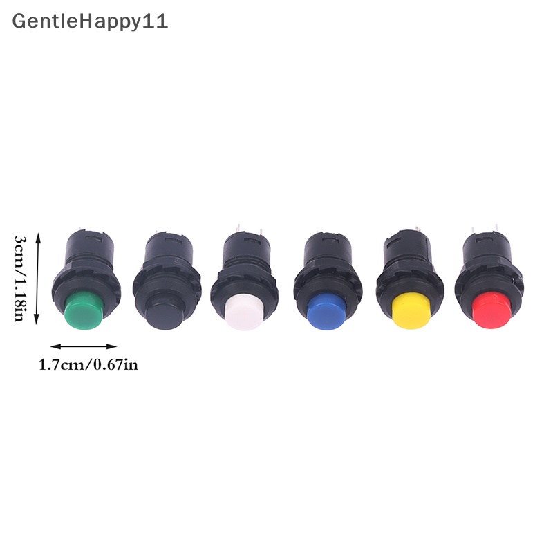 Gentlehappy 6pcs Self-Lock/Momentary Push Button Switch DS-428 /427 Saklar Tombol OFF- ON id