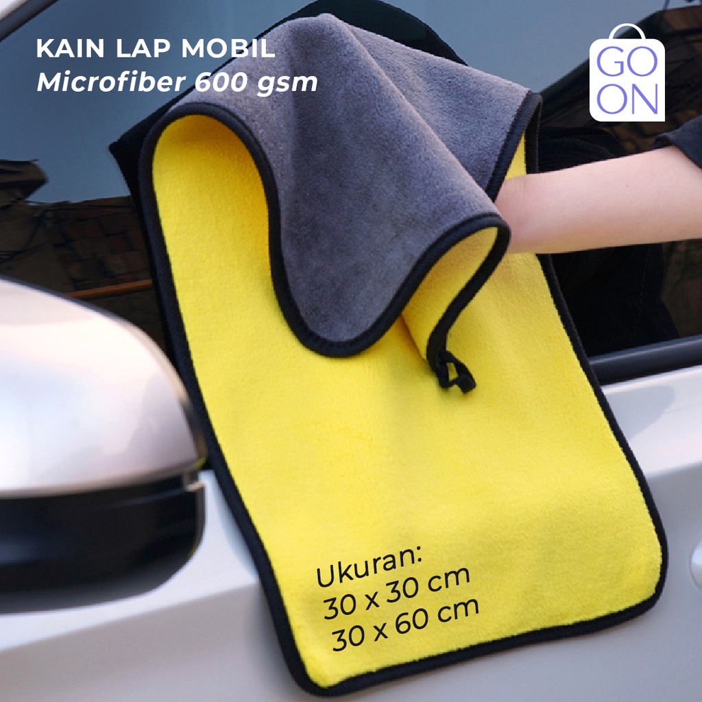 GO ON Kain Lap Microfiber 600 gsm - Lap Mobil &amp; Motor Multifungsi