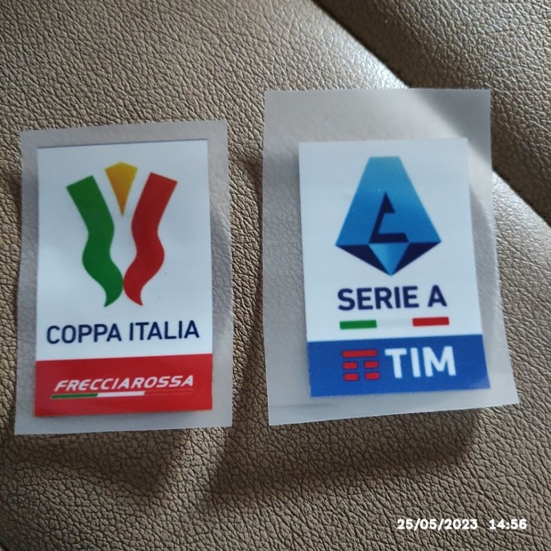 Bordir PATCH JERSEY SERIE A COPPA ITALIA 2022 2023bisa pesan satuan