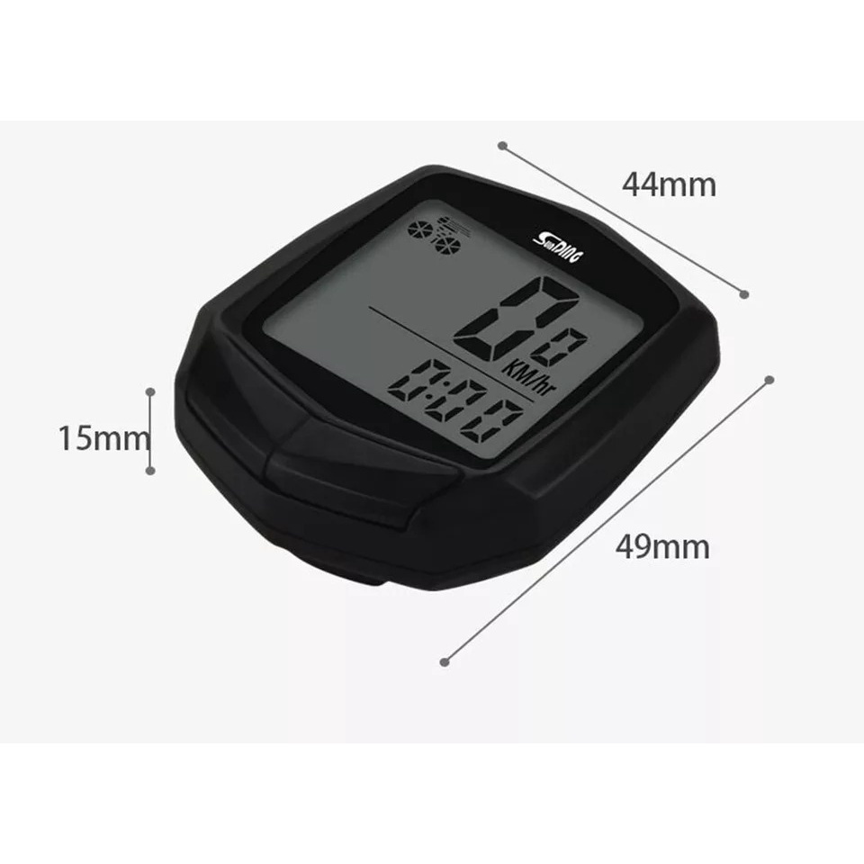 Speedometer Sepeda Odometer Tahan Air Sensor Digital MTB Road -SD-581