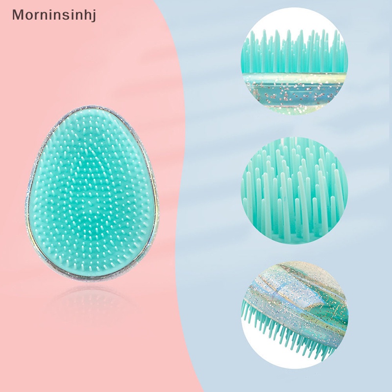 Mornin 1PC Sisir Sikat Rambut Telur Bentuk Bulat Styling Hair Brushes Detangling Comb id