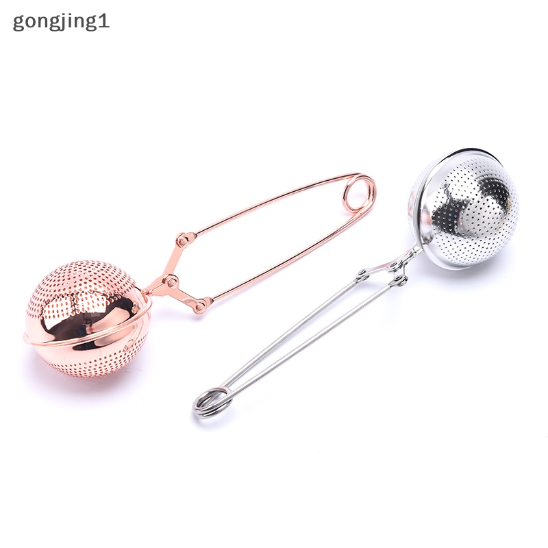 Ggg 1PC Tea Infuser Stainless Steel Sphere Saringan Teh Rempah Saringan Gagang Tea Ball ID