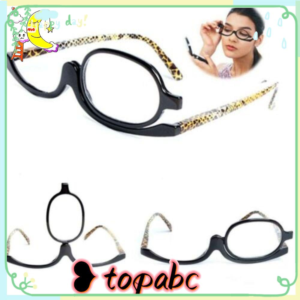 TOP +1.50~ +4.0 Diopter Berputar Kacamata Baca Makeup Fashion Vision Care +1.00~ +4.0 Diopter Magnifying Glasses