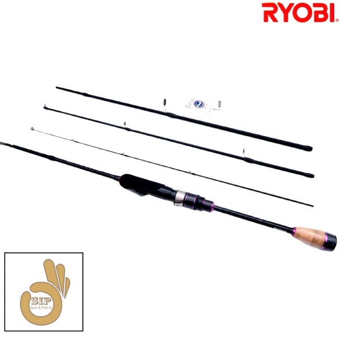 Joran Travel Rod Ryobi Mystcal Flame UL Spinning Ring Fuji Sambung 4
