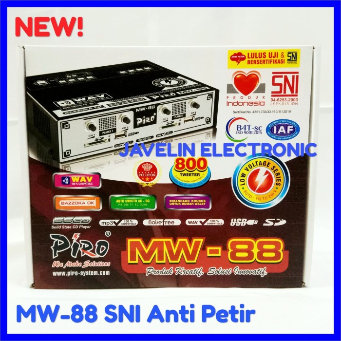 ✨BISA COD✨ -Ampli PIRO MW88 - Amplifier Walet MW-88