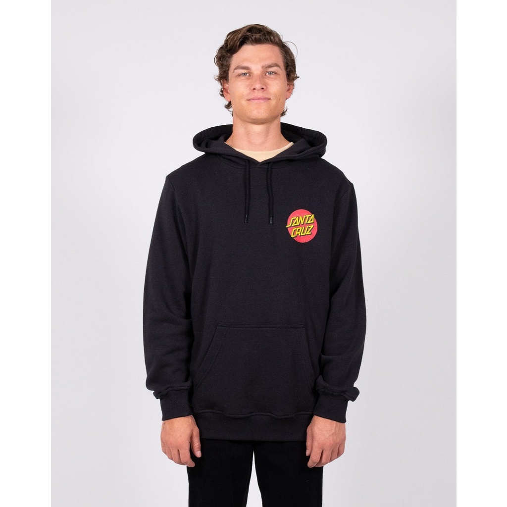 Santa Cruz Classic Dot Chest Black Hoodie