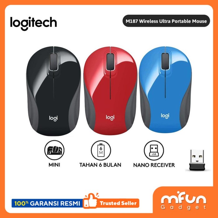 Logitech M187 Wireless Ultra Portable Mouse