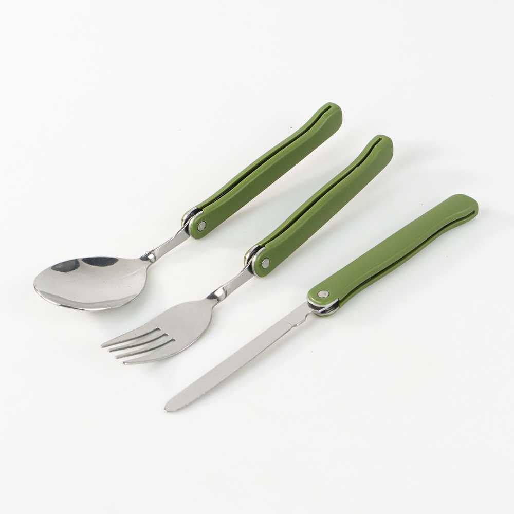 YOUGLE Set Alat Makan Sendok Garpu Lipat Portable Cutlery Swiss Army