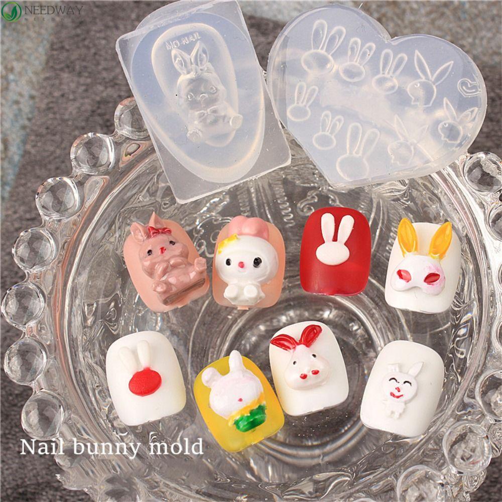 NEEDWAY Needway Alat Nail Art DIY Kelinci Jepang Manicure Tools Cetakan Silikon