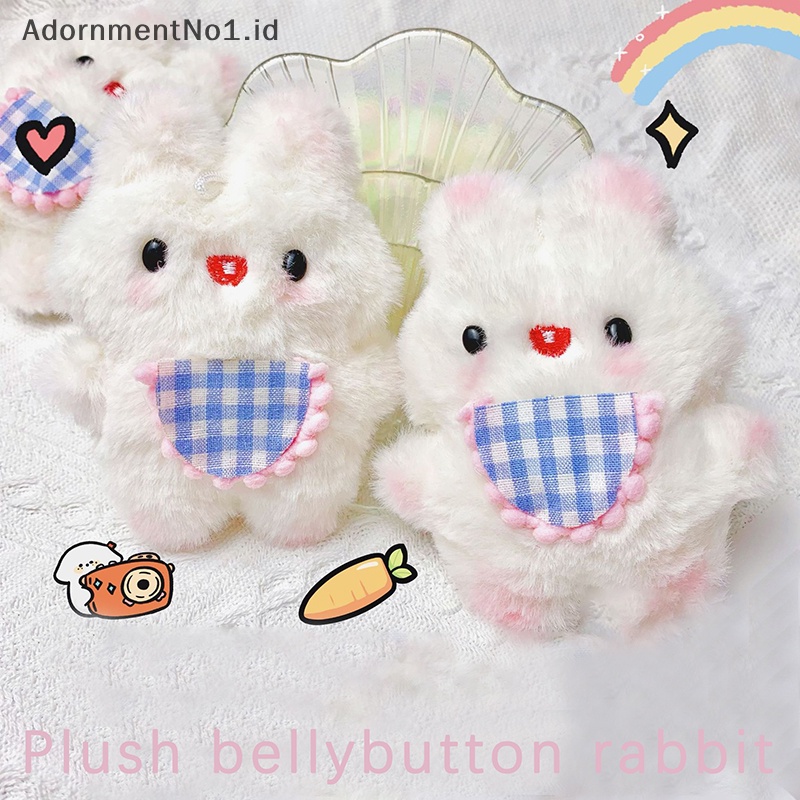 [AdornmentNo1] Kartun boneka kelinci mewah boneka lembut mainan lucu DIY gantungan kunci tas Ch liontin Kawaii dekorasi kamar untuk anak gadis hadiah