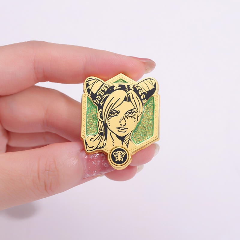 Jojo Bizarre Adventure Enamel Keras Pin Karakter Kartun Bros Lencana Anime Perhiasan Hadiah Untuk Teman Penggemar