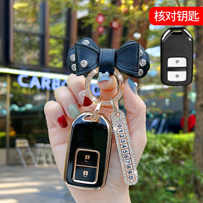 [NEW] Untuk Honda HRV/BRV/Jazz/CRV 2014-2021 Keyless Remote Silikon Kunci Mobil Perlindungan Penuh Cover Casing