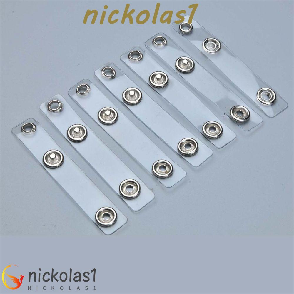 NICKOLAS1 Card Holder Lanyard Badge Holder Aksesoris Kualitas Tinggi Transparan PVC Badge Holder ID Card Holder