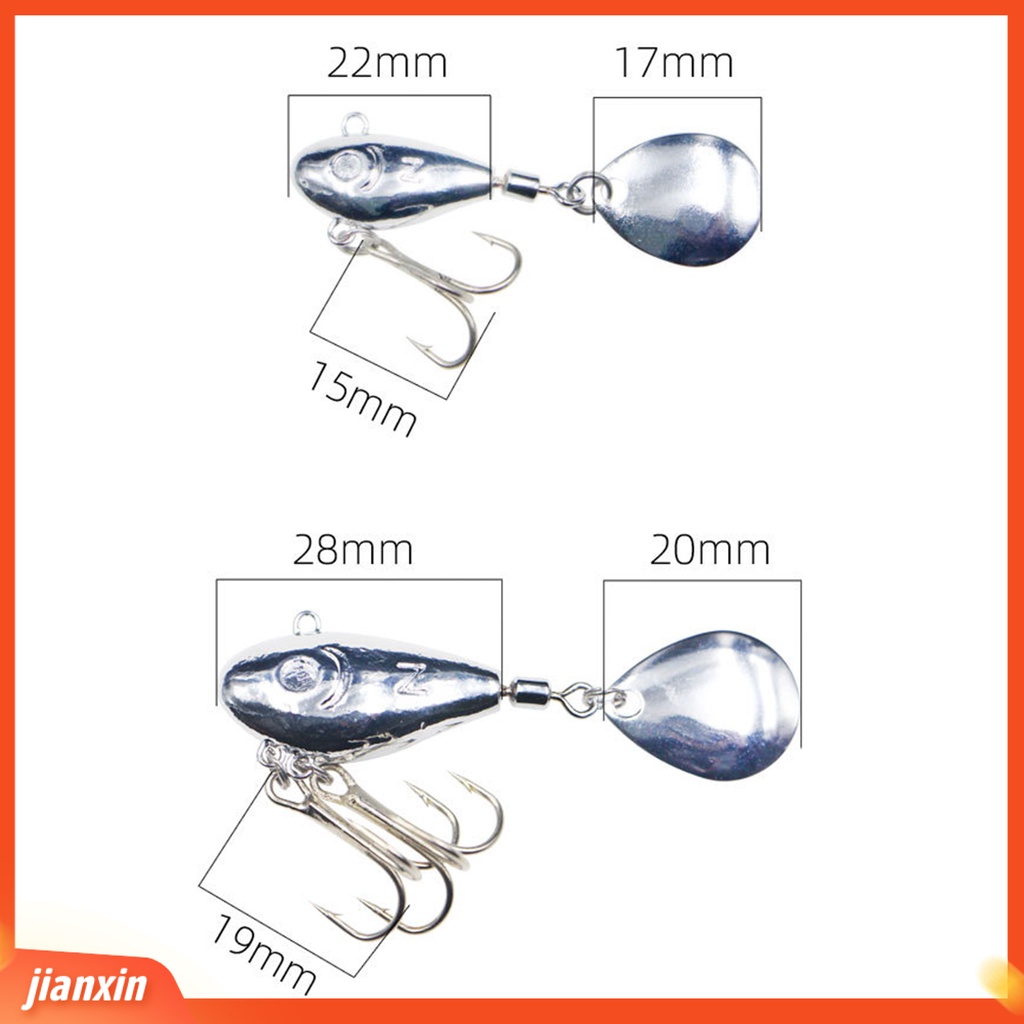 (In Stock) 7.5g /18.5g Tenggelam Palsu Lure Realistis Baja Karbon Tinggi Treble Hook VIB Umpan Pancing Tackle